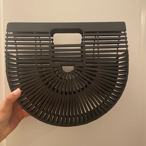 MOVING SALE. BY 3/18. Wooden black bamboo bag